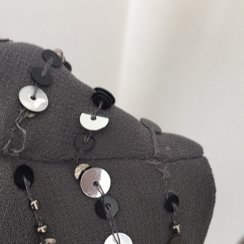 Walter Baker Dark Grey Cocktail Sequin Dress - Picture 7 of 8